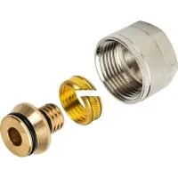 STOUT  SFC-0021-001620 Фитинг компрессионный евроконус для труб PEX-AL-PEX 16х2,0х3/4