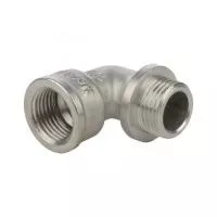 STOUT  SFT-0016-000014 Угольник с упором НВ никелированный 1/4 *