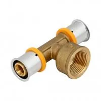 Тройник латунный с внутренней резьбой Kan-therm Press